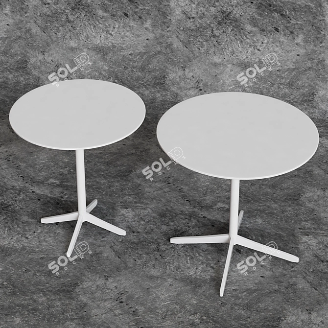 Modern Round Tables (70cm/80cm) 3D model image 2