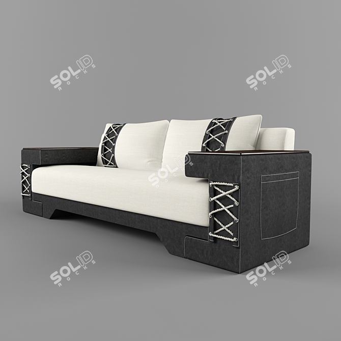 ComfortMax Sofa 3D model image 2