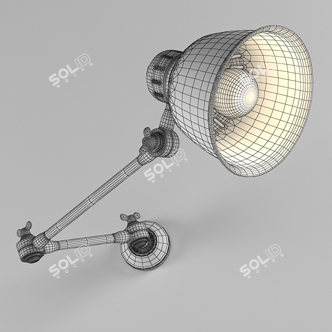 Elegant Axel Wall Lamp 3D model image 2