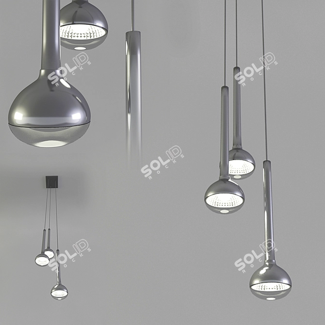 Elegant Pendant Lighting Solution 3D model image 1