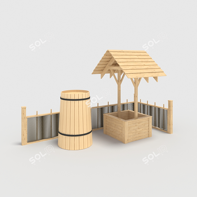 Rustic Village Set  3D model image 1