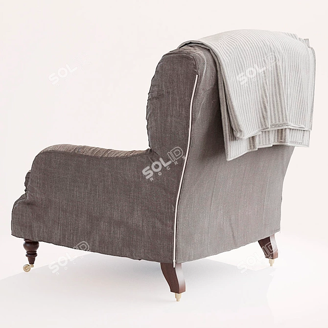 Elegant Displacement-Free Chair 3D model image 2