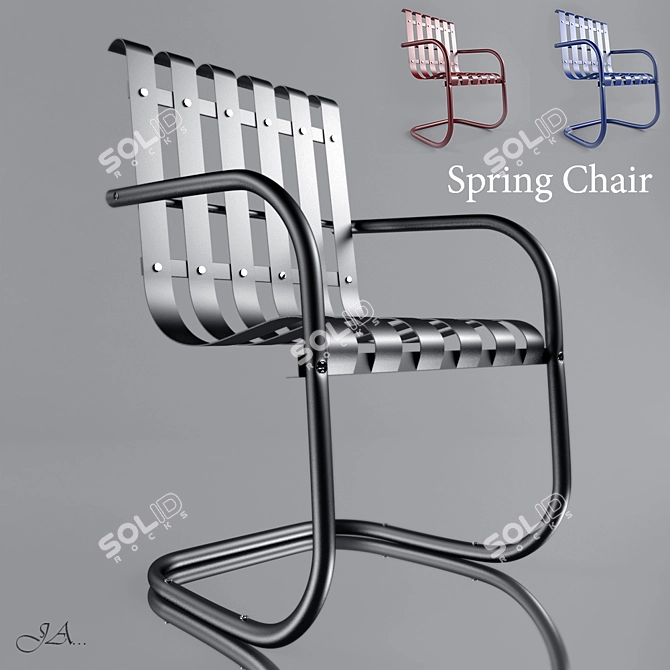 Versatile Spring Chair 3D model image 1