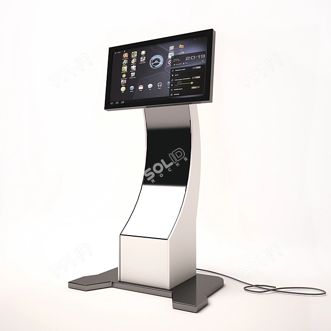 Digital Interactive Kiosk 3D model image 1