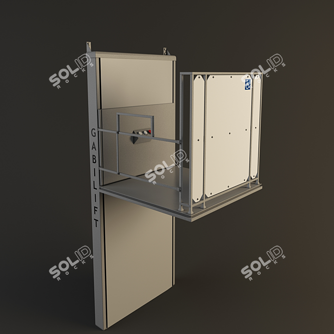 Gabilift Disabled Elevator: Easy Access Solution 3D model image 1