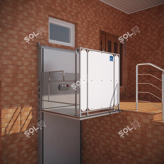 Gabilift Disabled Elevator: Easy Access Solution 3D model image 2