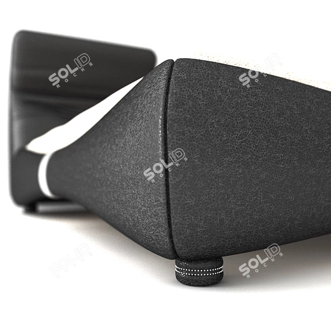 Adjustable Headrest Bed 3D model image 2