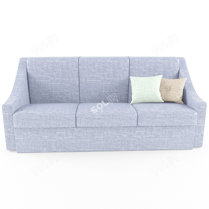 Elegant Comfort Sofa 3D model image 1