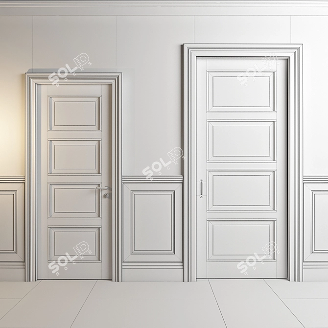 Elika Classic Doors & Panels - Nova de Lucci 3D model image 2
