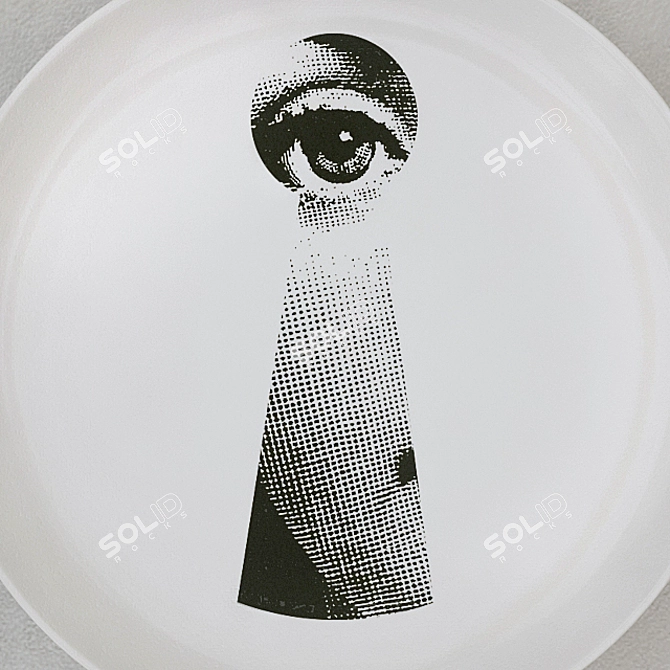 Artful Plates: Fornasetti's Masterpieces 3D model image 3