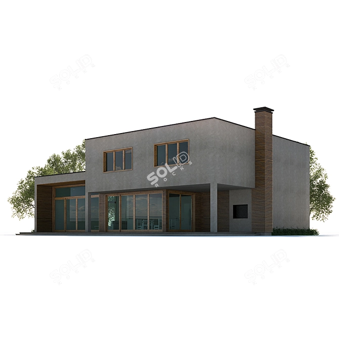 Sleek Urban Structure 3D model image 1