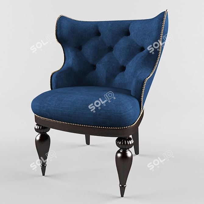 Viktoria Accent Chair: Elegant and Comfortable 3D model image 1