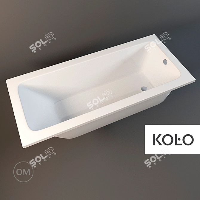 Sleek KOLO Bath MODO 3D model image 1