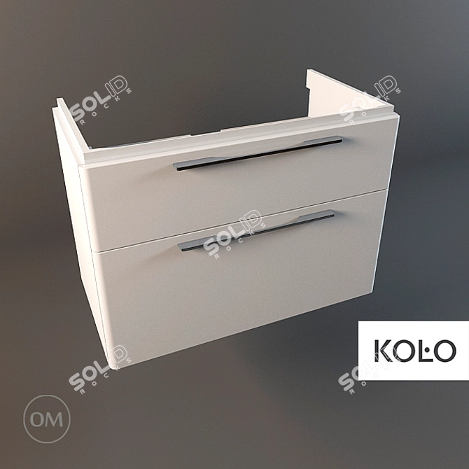 KOLO VI TRAFFIC Bathroom Vanity - 87x46x62 cm 3D model image 1