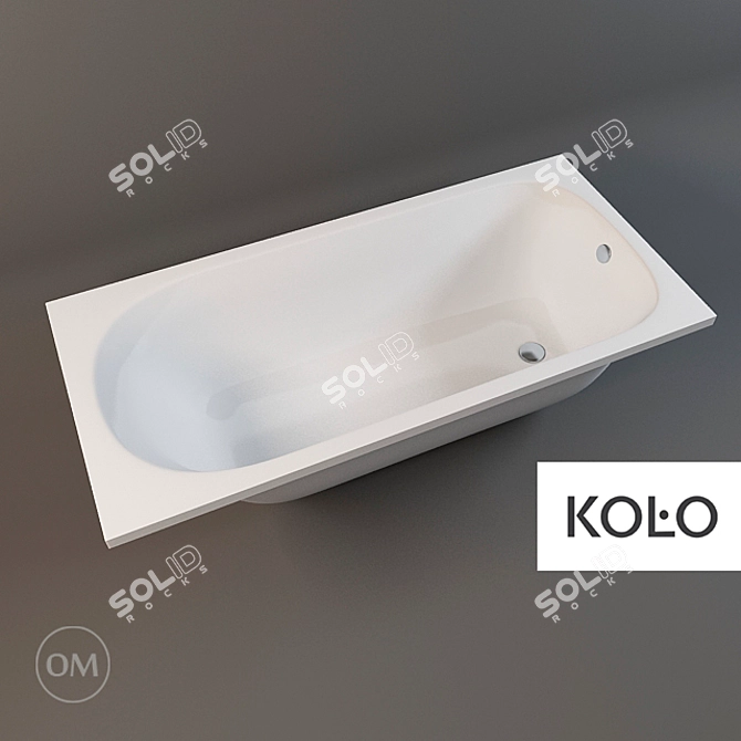 Luxury Sparks: KOLO Bath 160x75 cm 3D model image 1