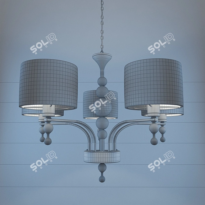 Modern Viga Chandelier E27 2005/5 3D model image 2