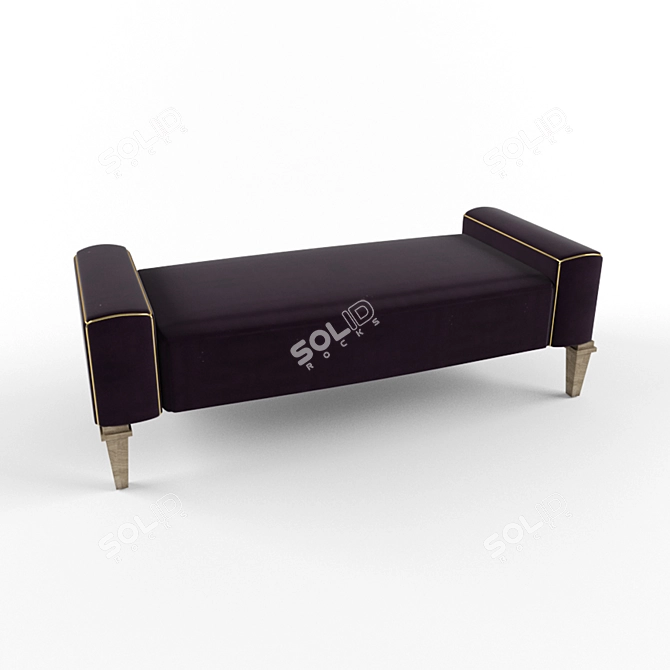 Elegant Leg Bench - 3ds max & Fbx 3D model image 1