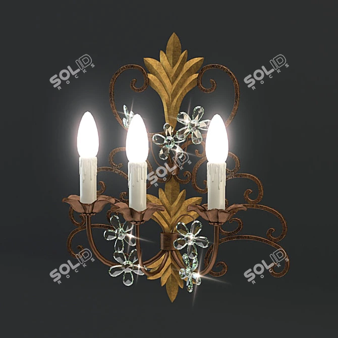 Elegant Italian Mechini A587/3 3D model image 1