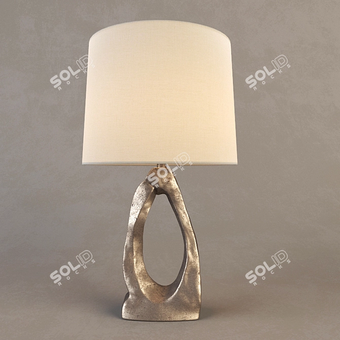 Elegant Cannes Table Lamp 3D model image 1