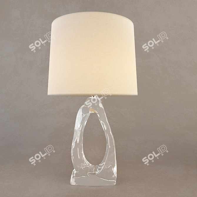 Elegant Cannes Table Lamp 3D model image 3