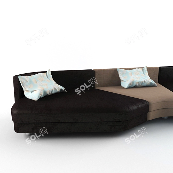 Contemporary Comfort: Modern Sofa 3D model image 3