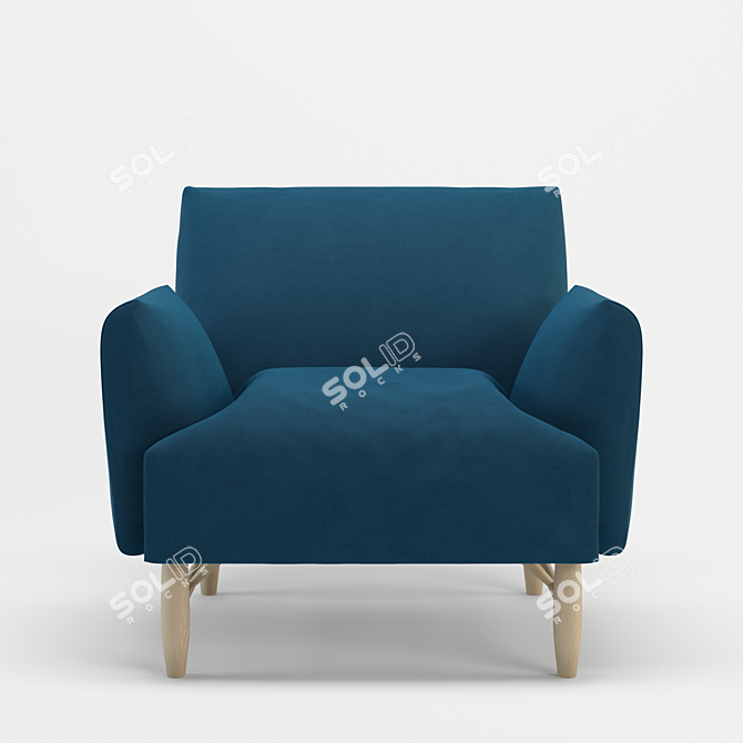 Elegant Copla Armchair 3D model image 3