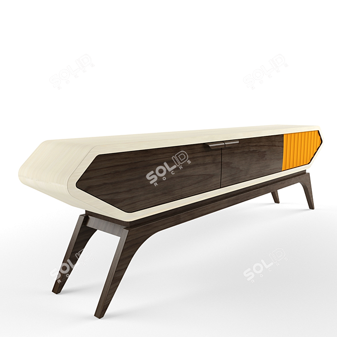 Handcrafted Custom Sideboard by Jory 3D model image 1
