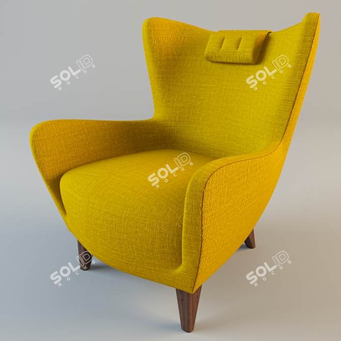 Elegant Elsa Chair by Sits 3D model image 1