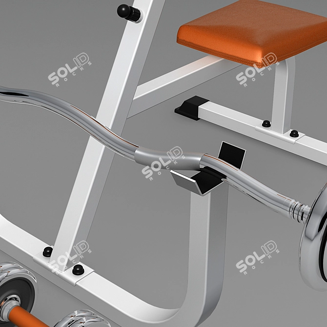 Scotta Biceps Bench 3D model image 2