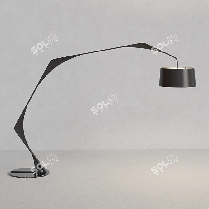 Modern Adjustable Floor Lamp 3D model image 1