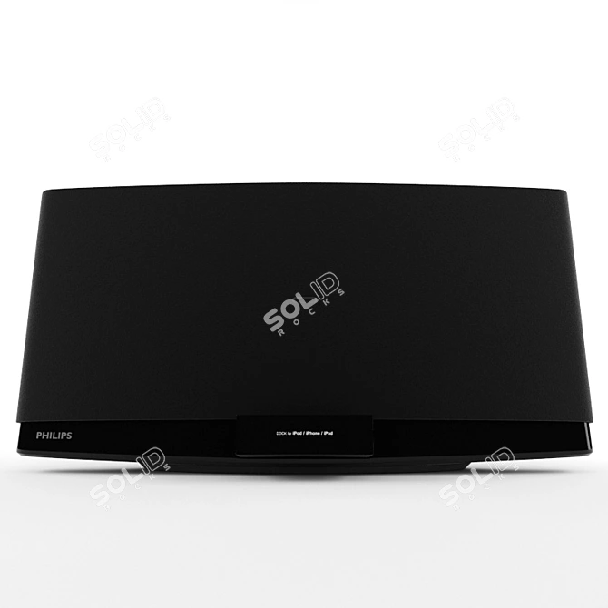 DualDock Music System: iPod/iPhone Dock, CD, USB 3D model image 3