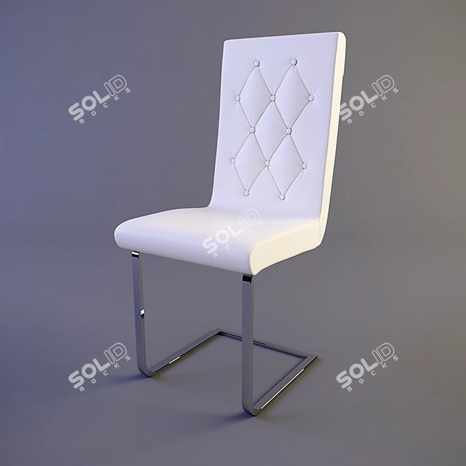 ErgoFit Kitchen Chair 3D model image 1