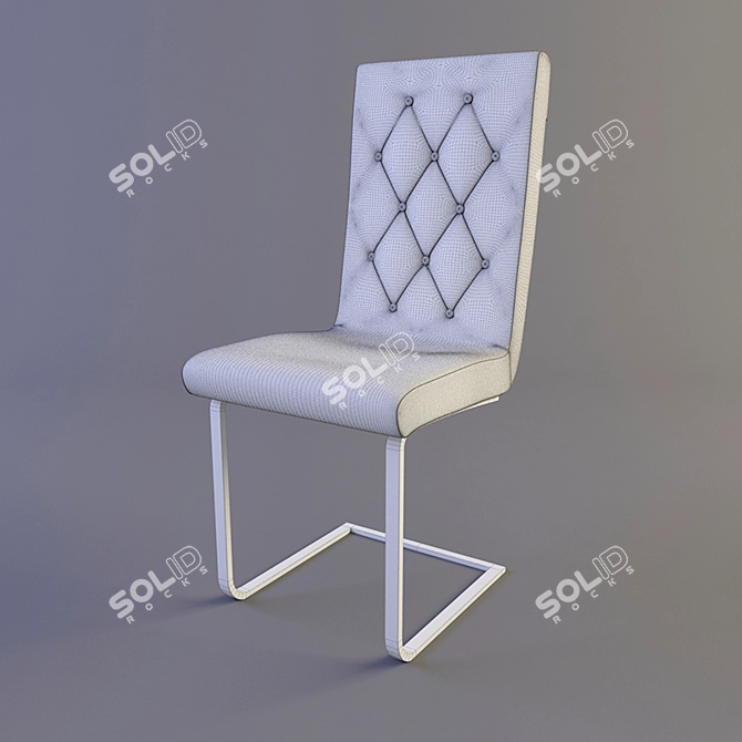 ErgoFit Kitchen Chair 3D model image 2