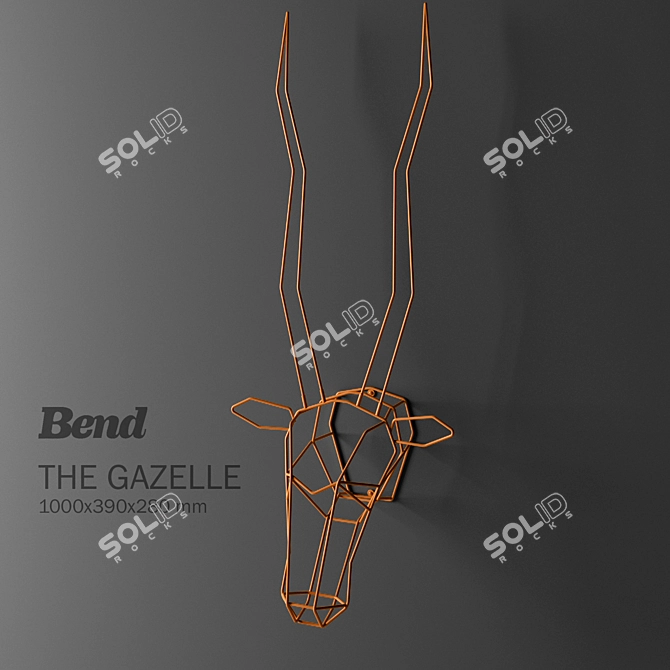 BEND Gazelle Trophy Head 3D model image 1
