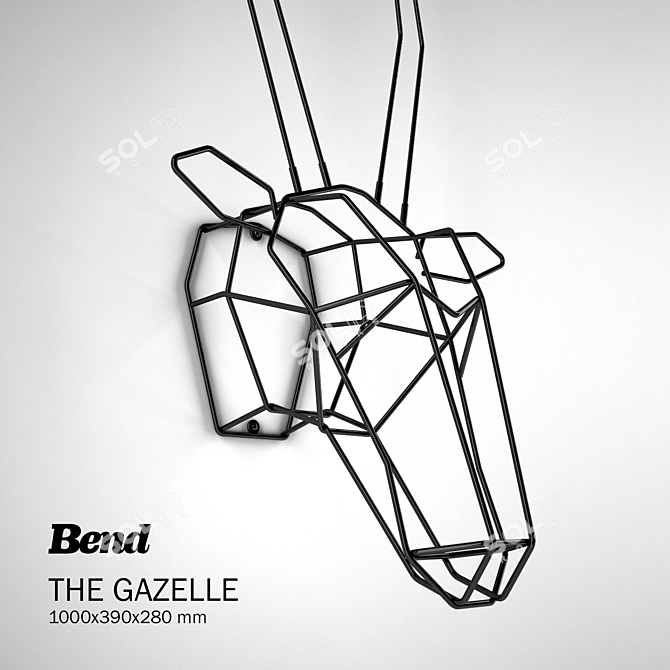 BEND Gazelle Trophy Head 3D model image 2