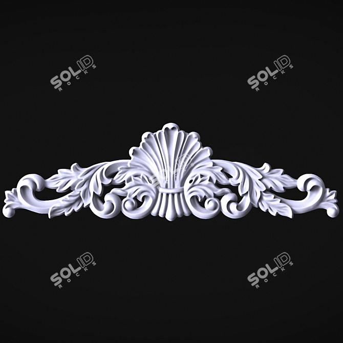 Elegant Decorative Ornament 3D model image 1