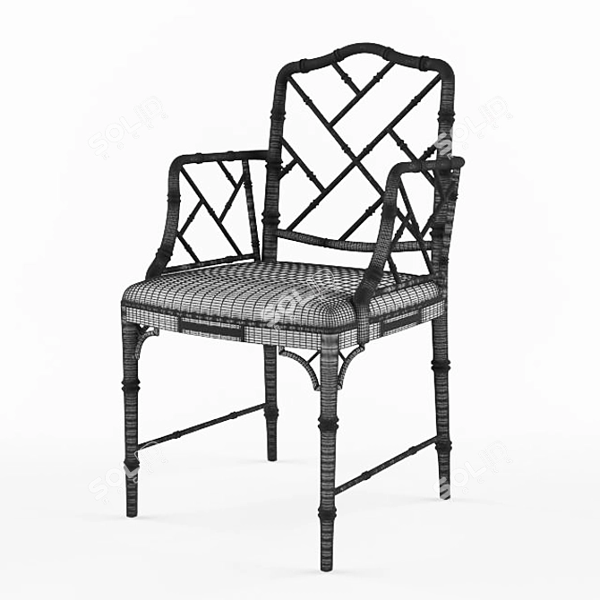 Eichholtz Infinity Armchair: Timeless Elegance 3D model image 2