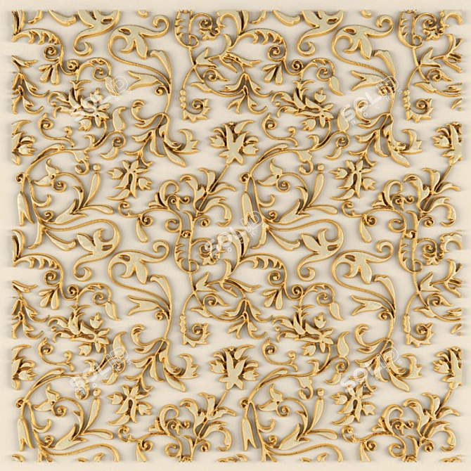 Stunning Stucco Pattern 3D model image 2