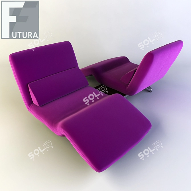 Futura Le Vele: Versatile Transforming Sofa 3D model image 1