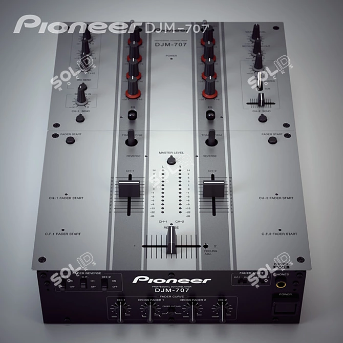 Cutting Edge Pioneer DJM-707 3D model image 1