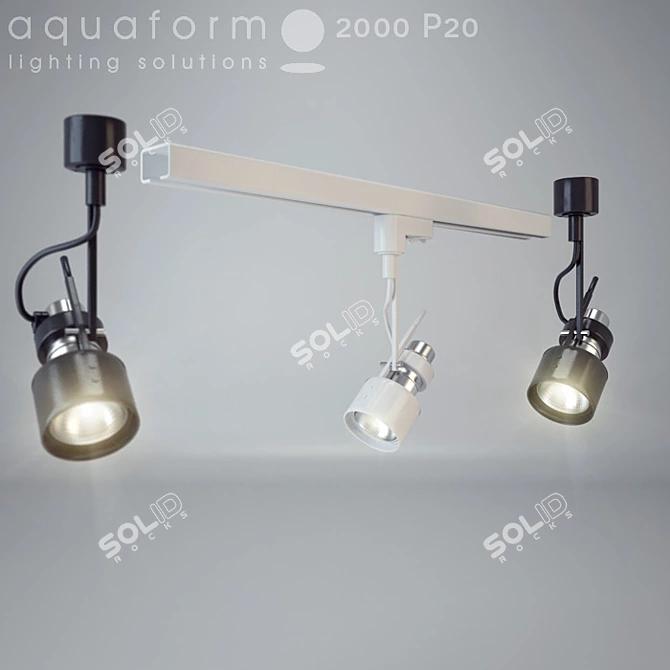 Aquaform Spot Lights: Track & Ceiling 3D model image 1