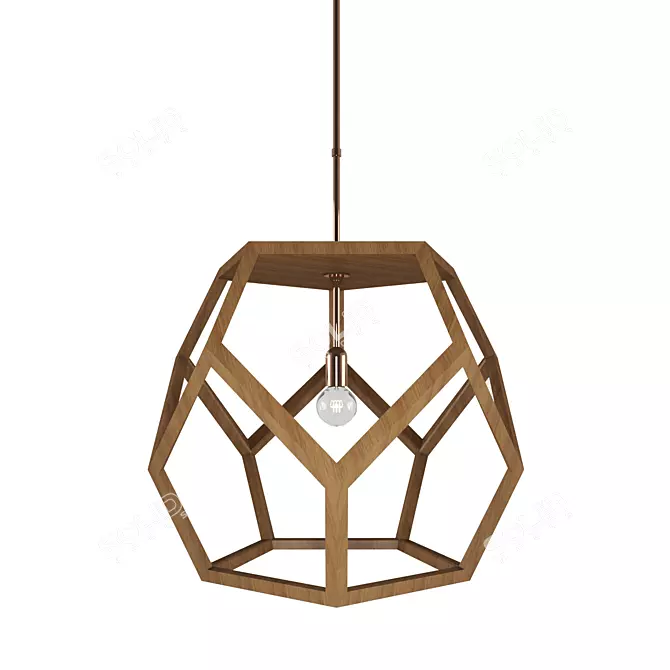 Ralph Lauren Wood Pendant 3D model image 1