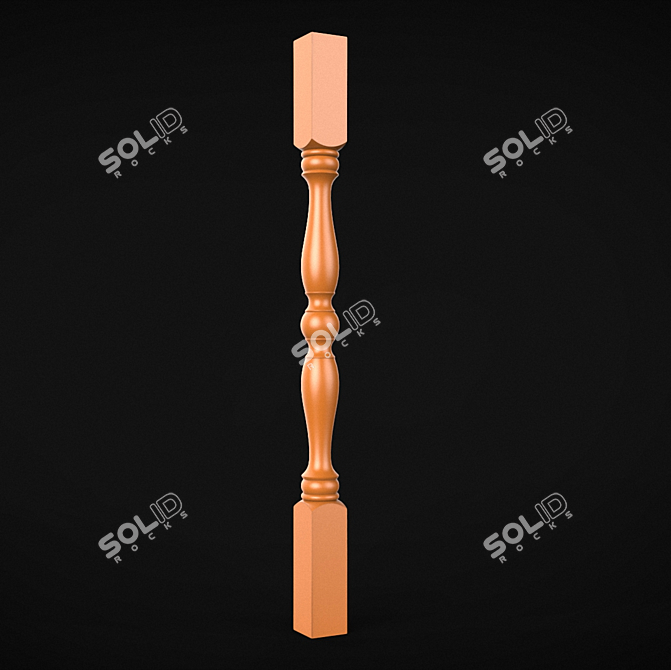 Elegant Baluster for Your Home 3D model image 1