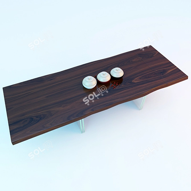 Modern Minimalist Table: IKON DRIVE 3D model image 1