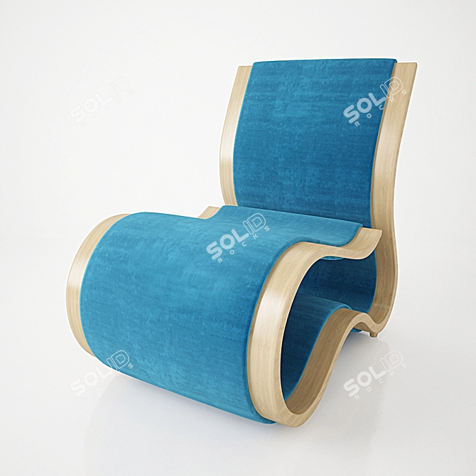 ErgoCurve Chair: Karim Rashid 3D model image 1