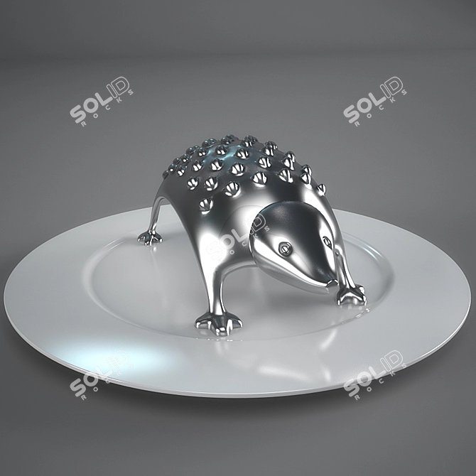 Hedgehog Grater: Creative Kitchen Tool 3D model image 1