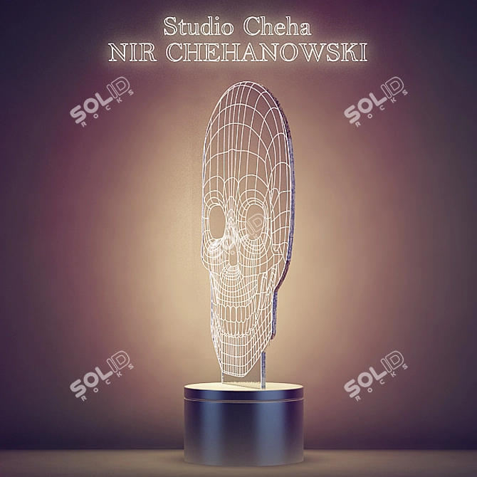  Illuminating Skull: BULBING Lamp 3D model image 2