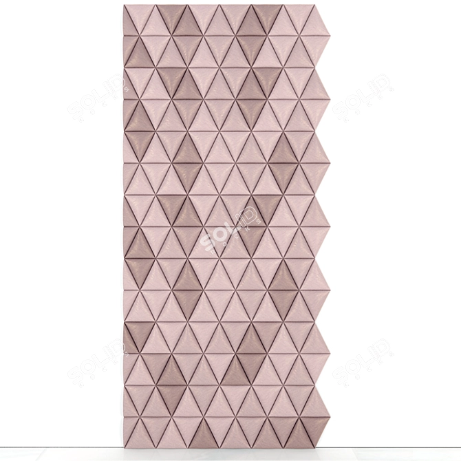 Leather 3D Wall Panel by Studioart - Customizable Color - 2900x900mm - Archive Included 3D model image 1