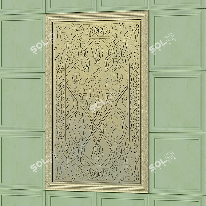 Russian-inspired Fireplace 3D model image 3