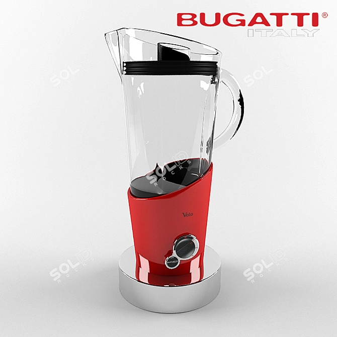 Italian Kitchen Appliance: Bugatti Blender 3D model image 1